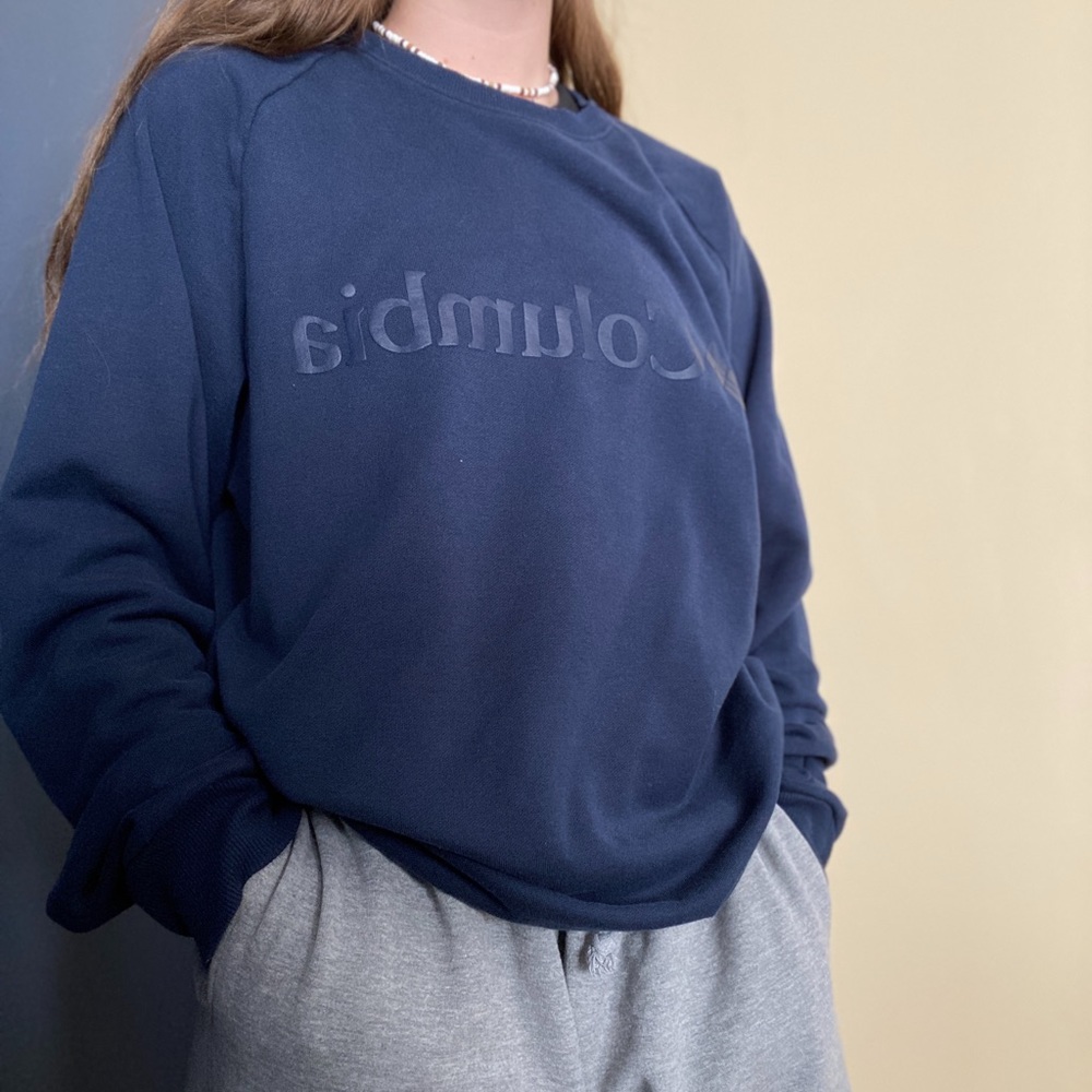 Columbia Oversized Navy Blue Pullover